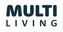 Det er et logo for en virksomhed kaldet multi living.