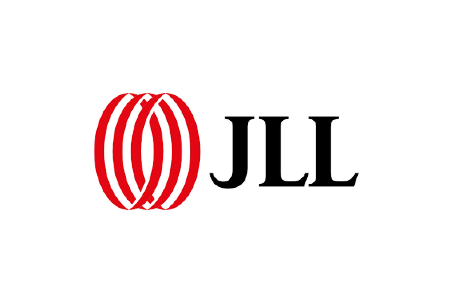 The jll logo is red and black on a white background.