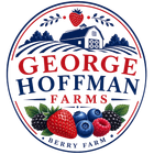 George Hoffman Farms logo with barn, berries, and “Berry Farm” text in red, navy, and green