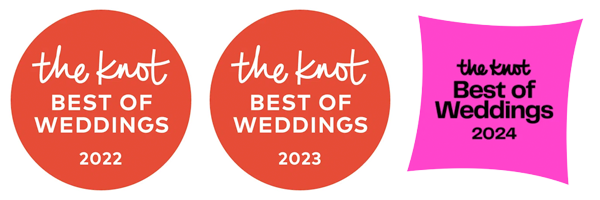 NOSH awarded Best of Weddings 2022, 2023, and 2024 by The Knot!