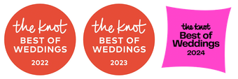 NOSH awarded Best of Weddings 2022, 2023, and 2024 by The Knot!