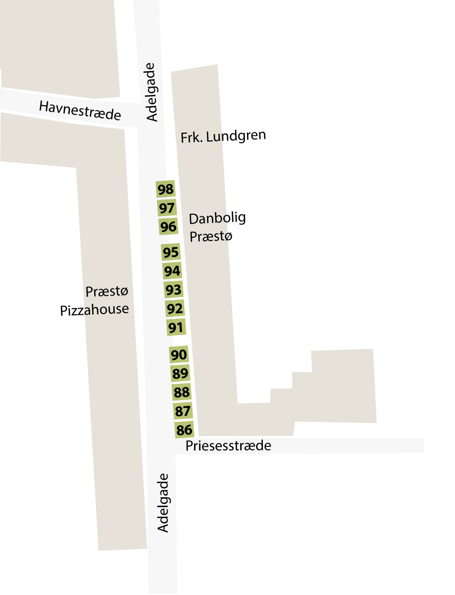 Kort 3 over Fransk Forår i Præstø