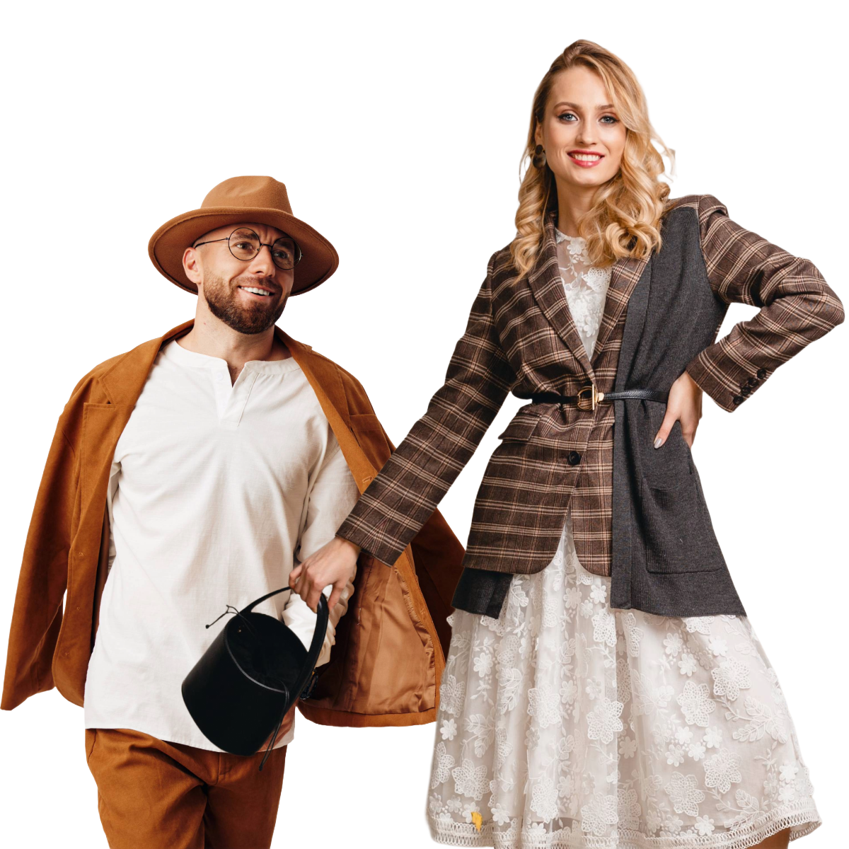 Plakat for shopping sent om aftenen i Præstø, Danmark. Med mennesker og et orange banner. Åbner til kl. 22.