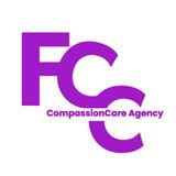 Purple FCC logo for CompassionCare Agency.
