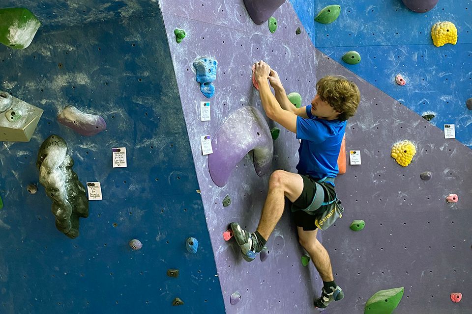 An ODCS senior challenges himself during a field trip