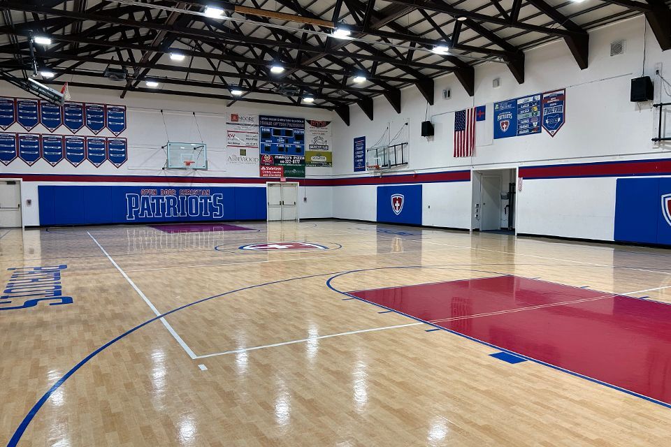 Wall pads were replaced in the gym