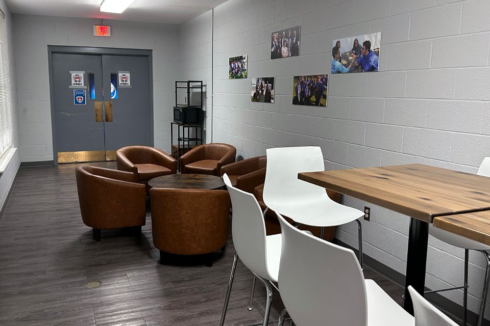 A new lounge area for Seniors at ODCS