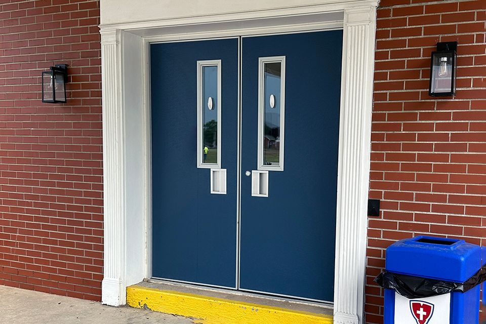 New double-doors