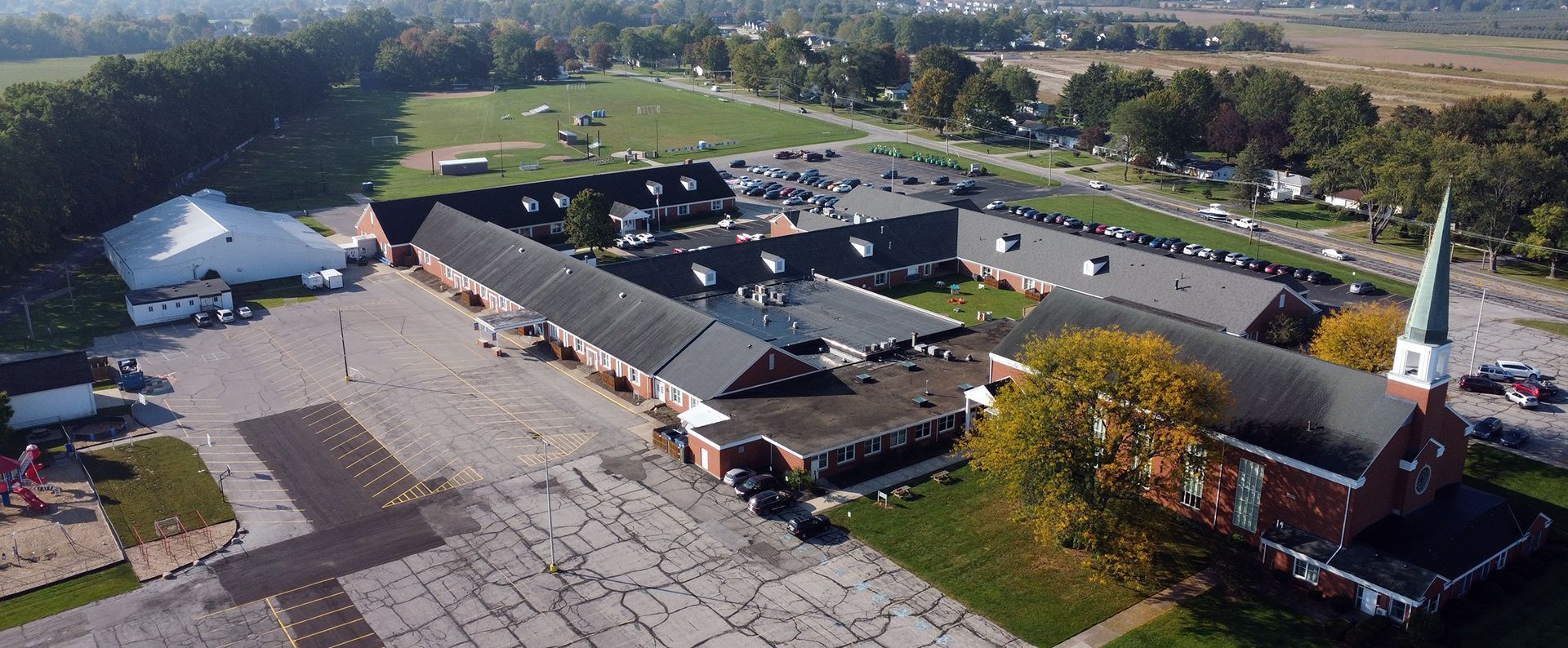 The ODCS campus from overhead