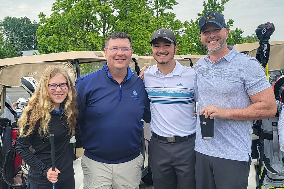 Patriot Athletics Golf Outing family photo