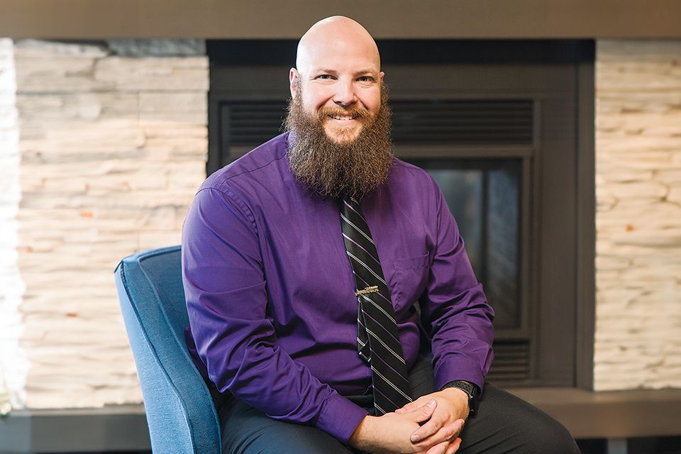 Kristoffer Hudson, Band & Choir teacher, the 2023-2024 Patriot Specialist of the Year