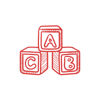 alphabet blocks icon