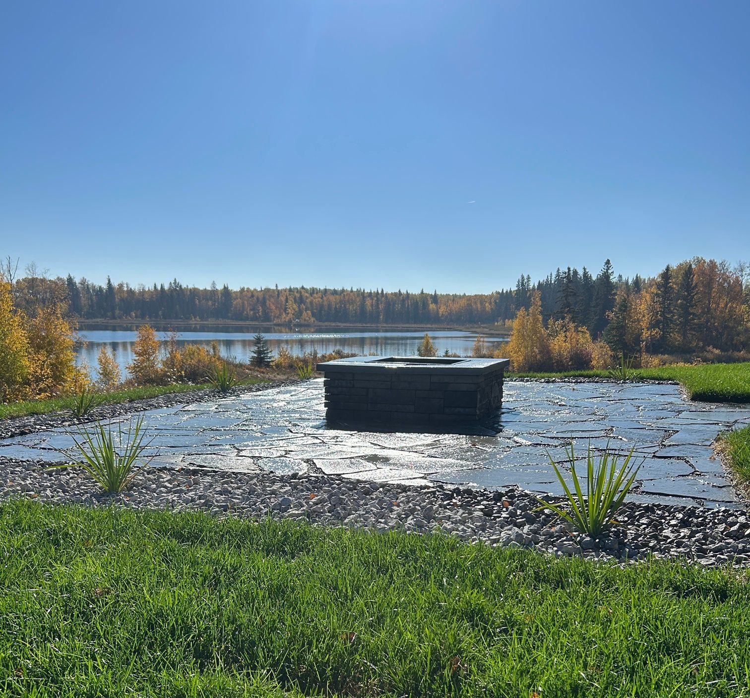 Allan block curved retaining wall