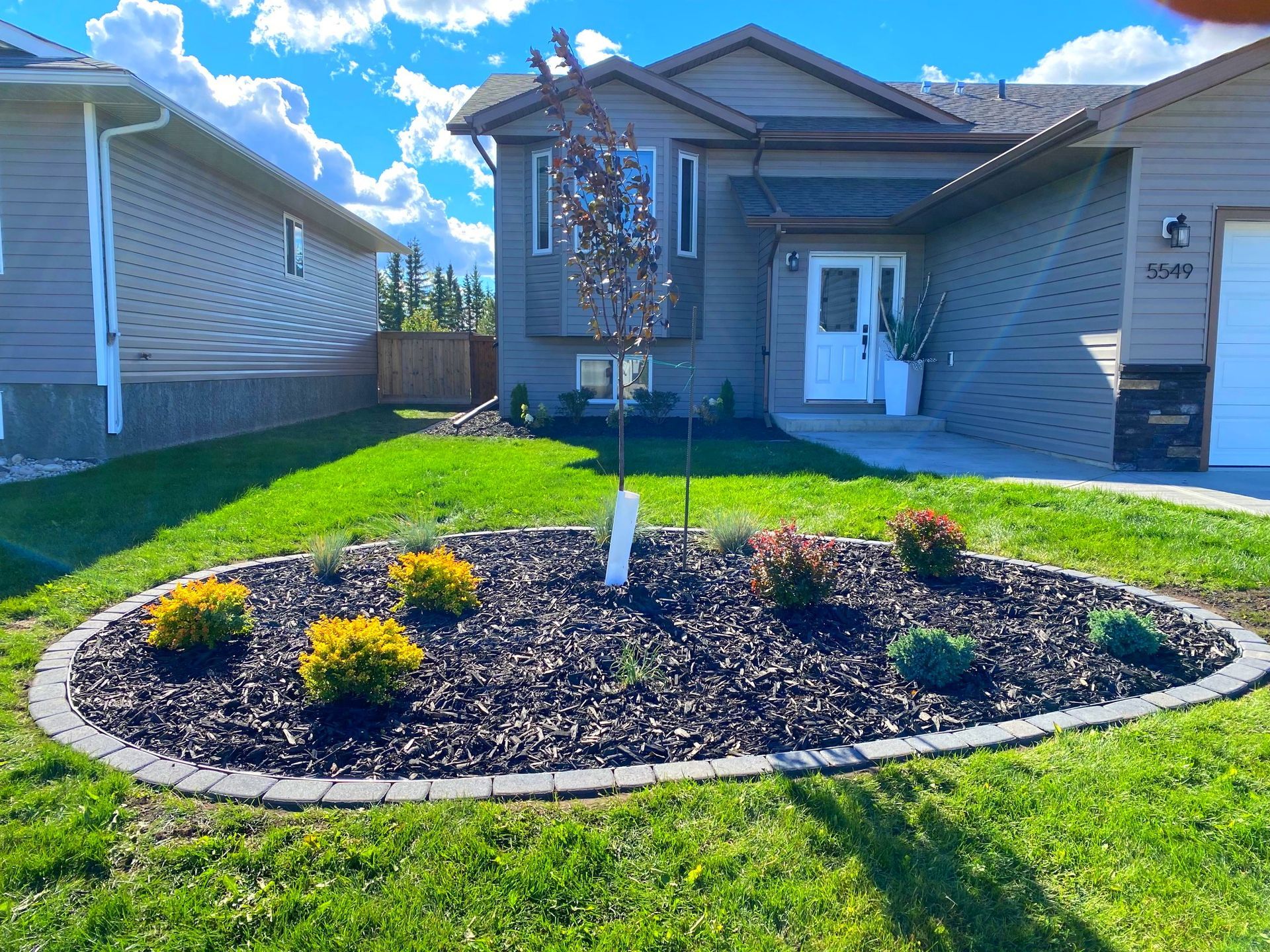 front yard simple and elegant landscaping