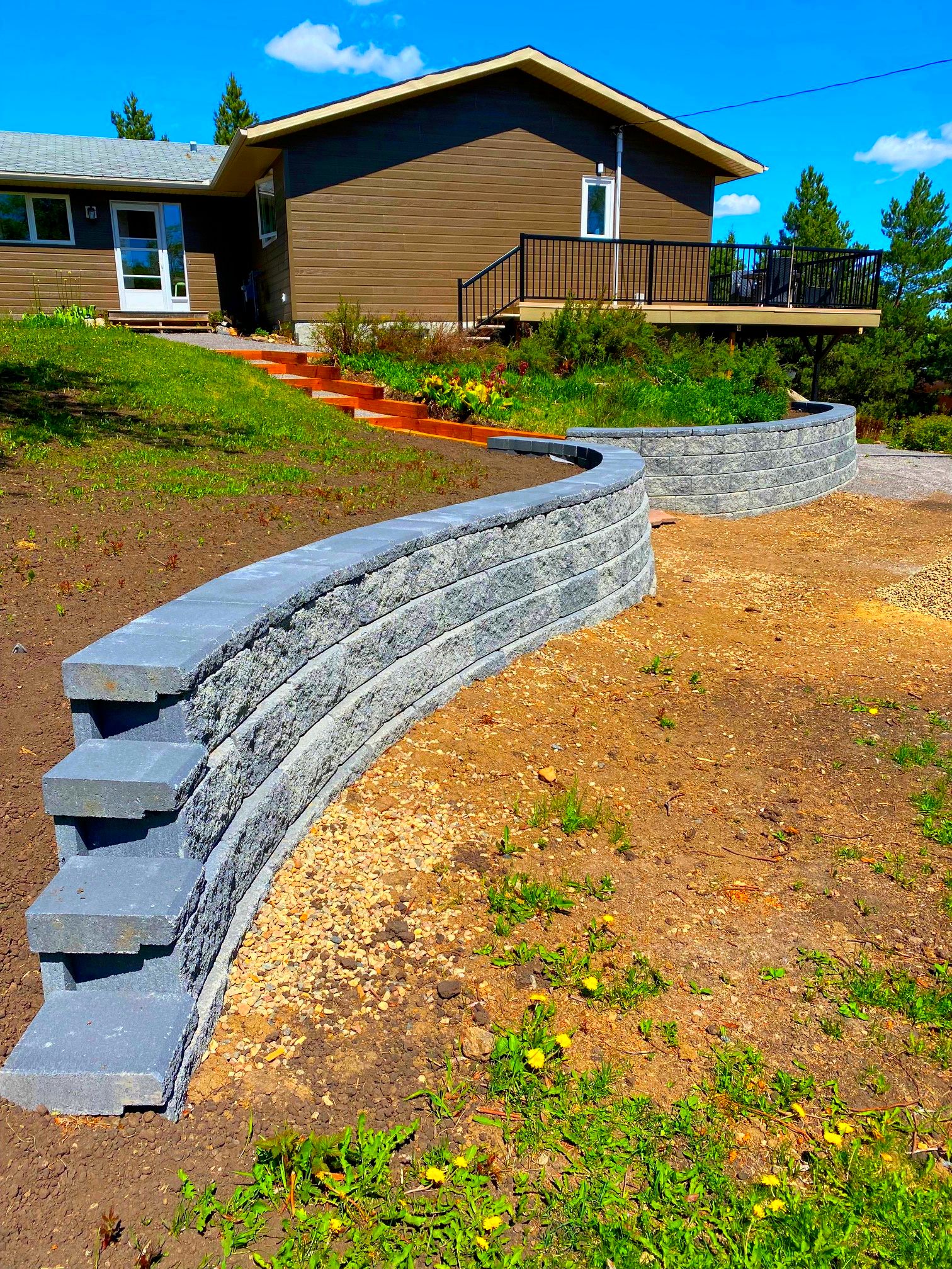 allan block curved retaining walls st paul county alberta