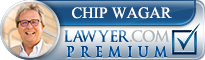 A logo for chip wagar premium lawyer.com