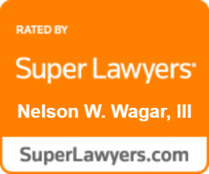 A logo for super lawyers nelson w. wagar iii