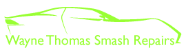 wayne thomas smash repairs business logo