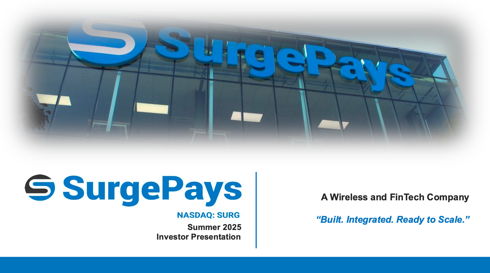 SurgePays Investor Presentation Thumb