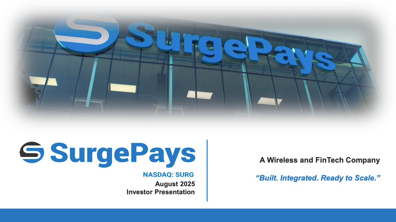 SurgePays Investor Presentation Thumb