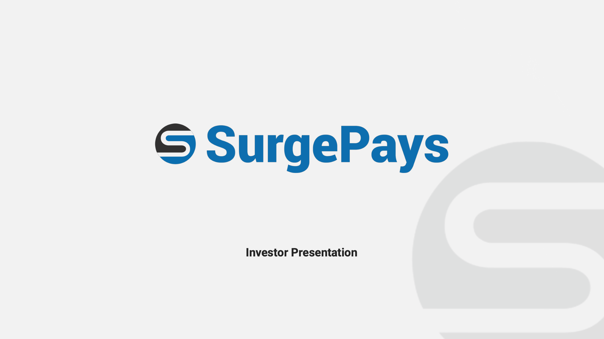 SurgePays | Corporate Presentation Image