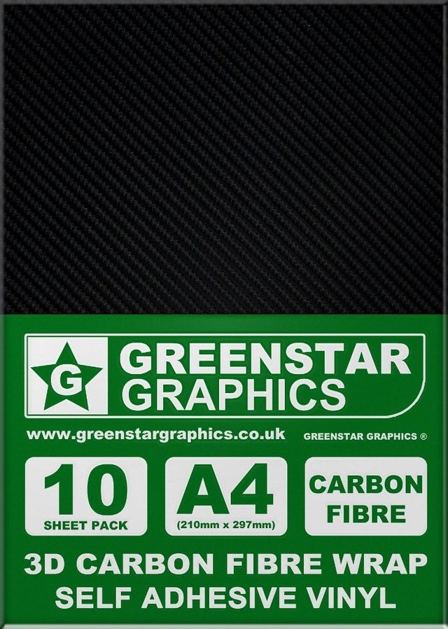 A4 Sticky Back Plastic A4 BLACK GLOSS 20 Great for hobbies and crafts GREENSTAR GRAPHICS ® 20 SHEET PACK Use with silhouette cameo/curio/portrait/scan n cut/robo self adhesive vinyl 