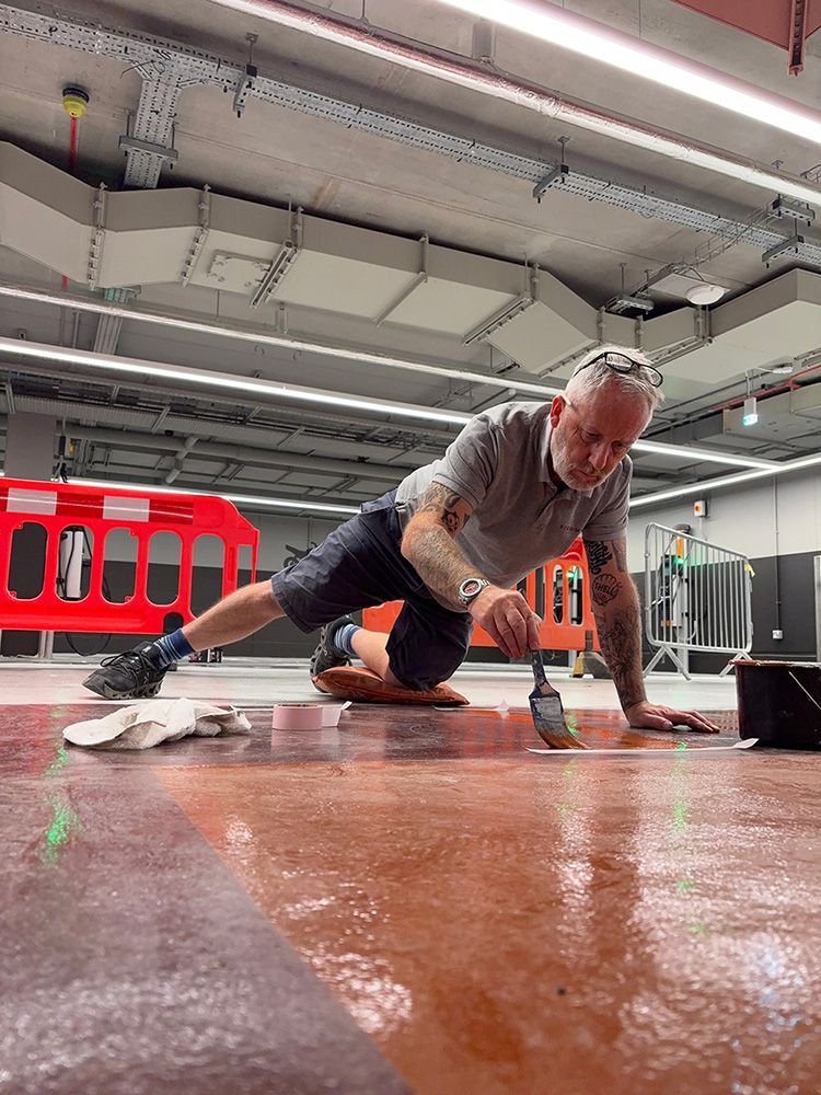 David Mearns floor painting