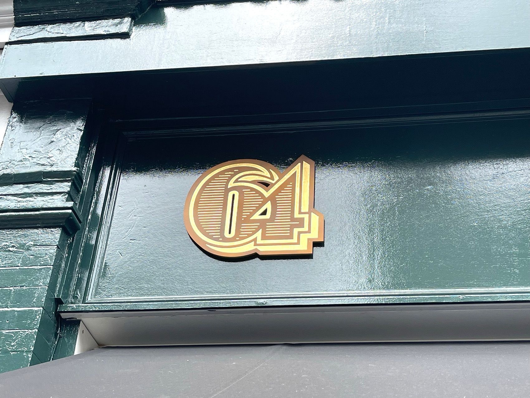 Goodge Street gold leaf signage