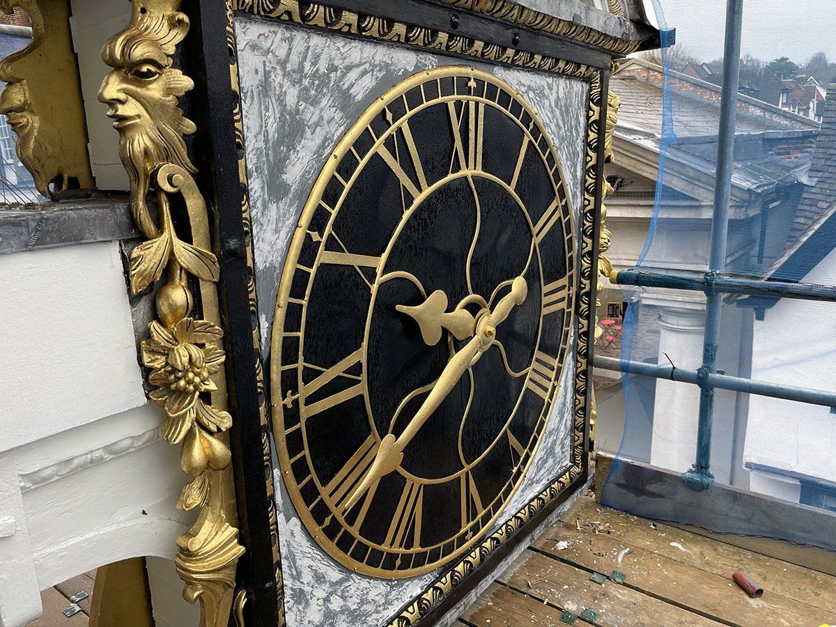 Signmode Guildford Guildhall clock renovation