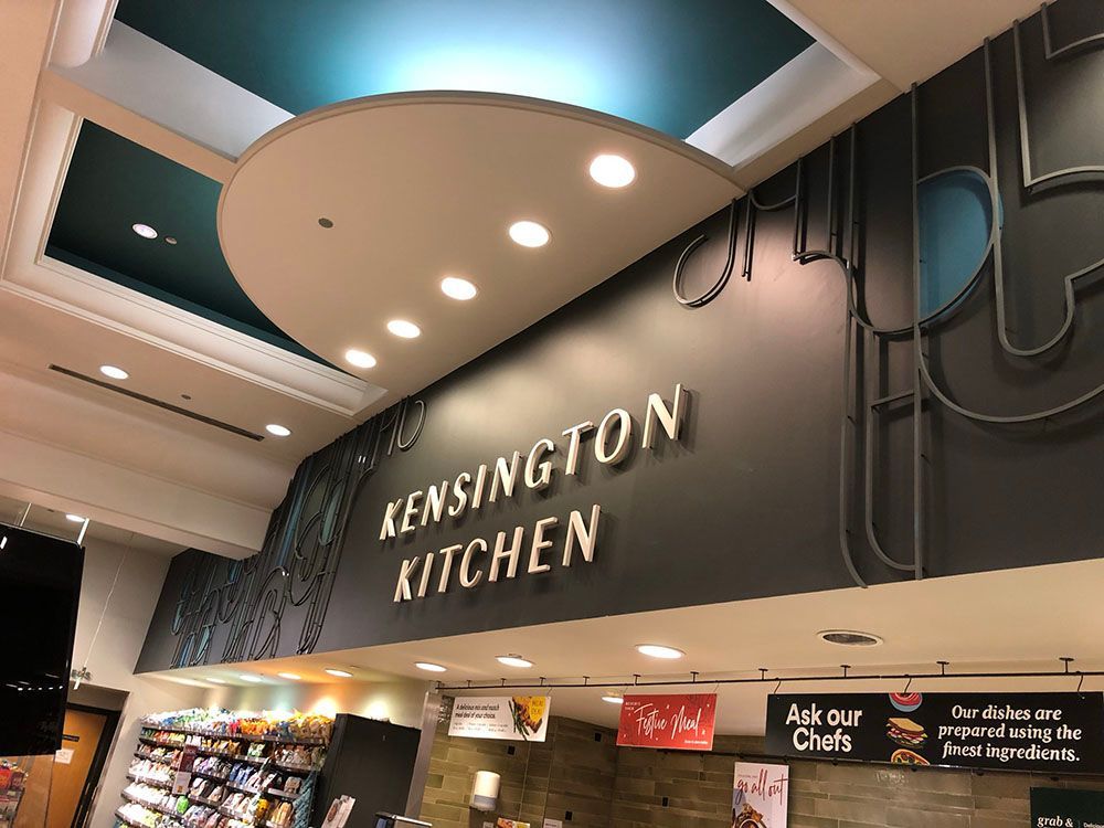Kensington Kitchen, Whole Foods signage