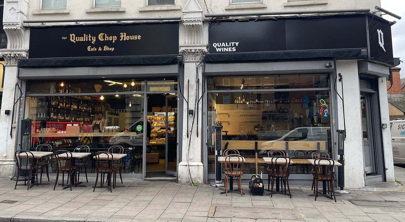 The Quality Chop House restaurant signage