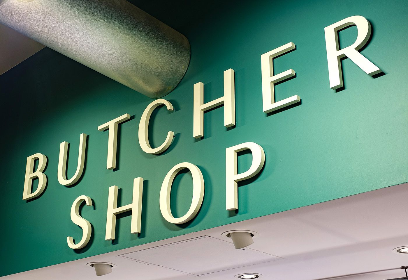 Whole Foods Butchers shop signage - Signmode