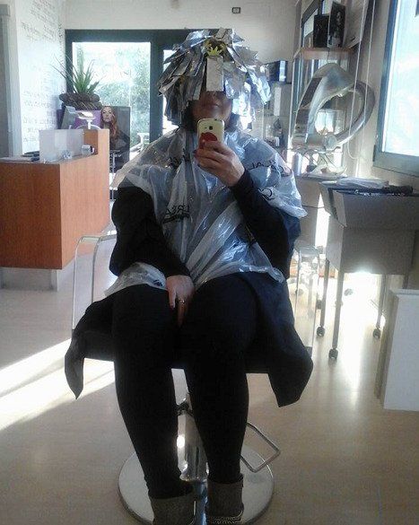 cliente di un salone di parruccheria