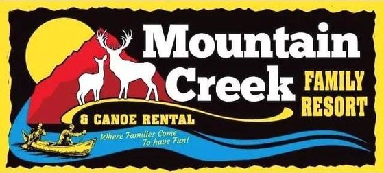 A mountain creek family resort canoe rental logo