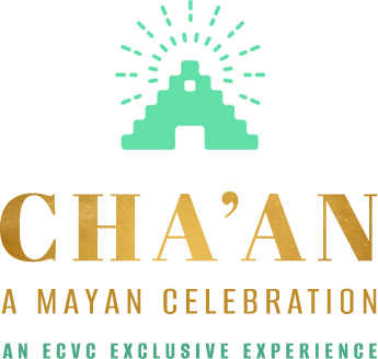 The logo for cha an a mayan celebration an ecvc exclusive experience