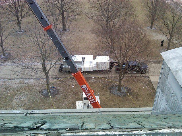 Construction crane — HVAC Equipment in Bloomington, IL