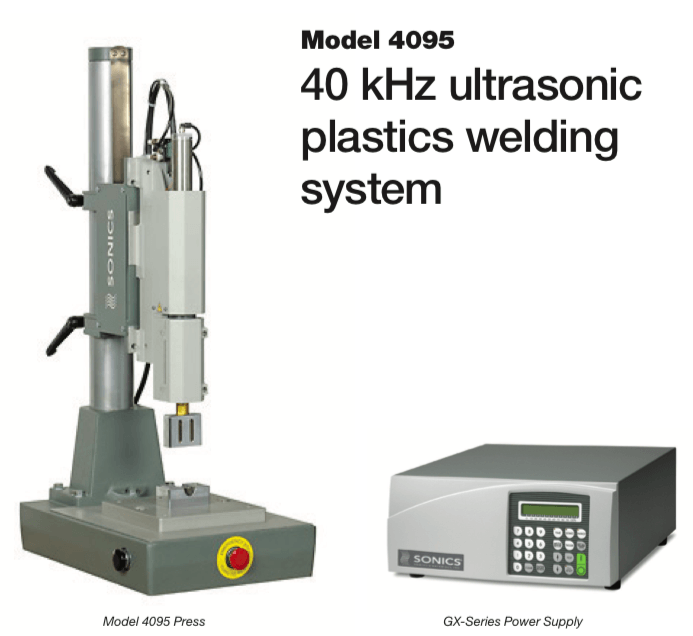 Sonics 40kHz Ultrasonic Plastics Welding System Model 4095