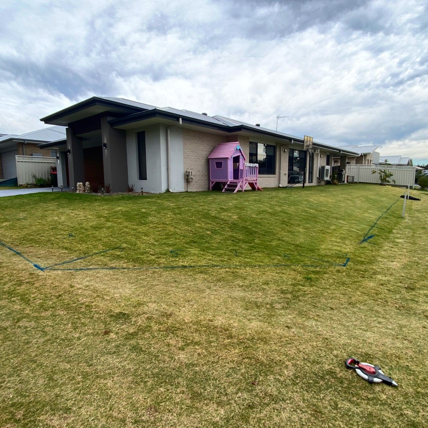 A One-story House With a Large Green Lawn — Concrete Sleepers NSW in Central Coast, NSW