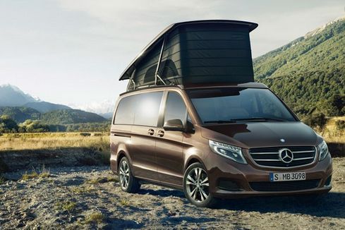 A Brown Mercedes Van with A Pop up Roof Is Parked on A Dirt Road — SVS Autocare in Kunda Park, QLD