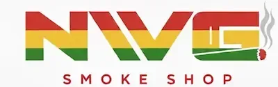 NVO text with red, yellow, green stripes, and smoke.