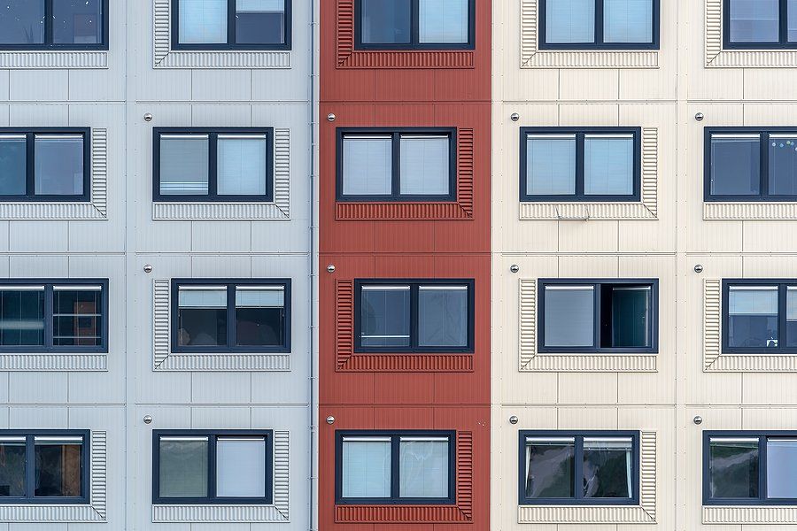 newly built container apartments