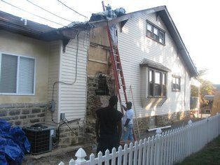 Contractors Installing Chimney — Philadelphia, PA — A & A Chimney Sweep