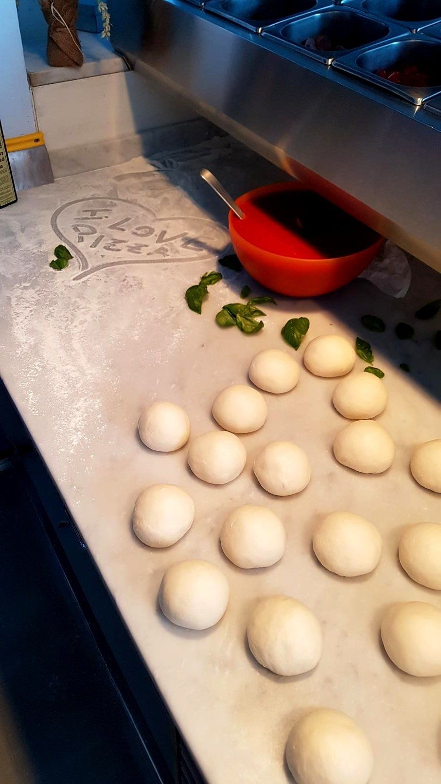 Panetti di pasta per la pizza