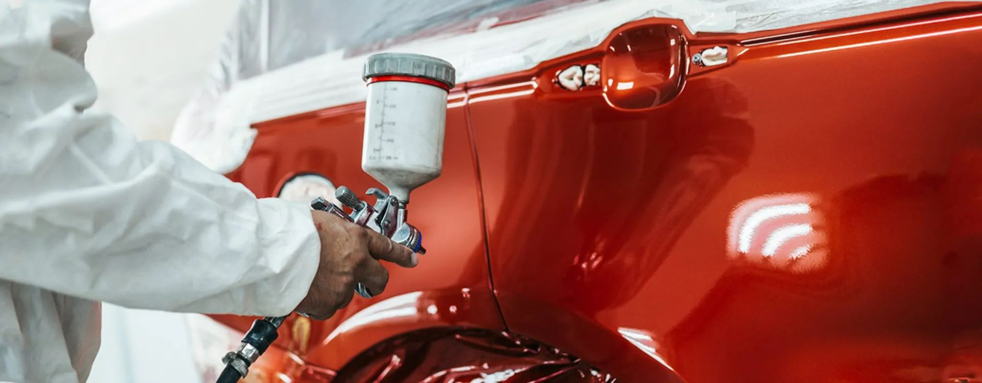 Spray Gun With Paint — Car Body Repairs In Buderim, QLD