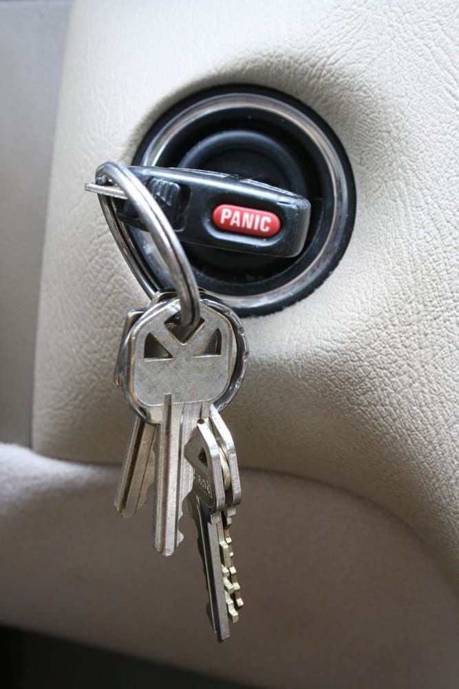 Keys in a Car Ignition One Key Fob Has a Red — All Pro Locksmiths In Port Macquarie, NSW