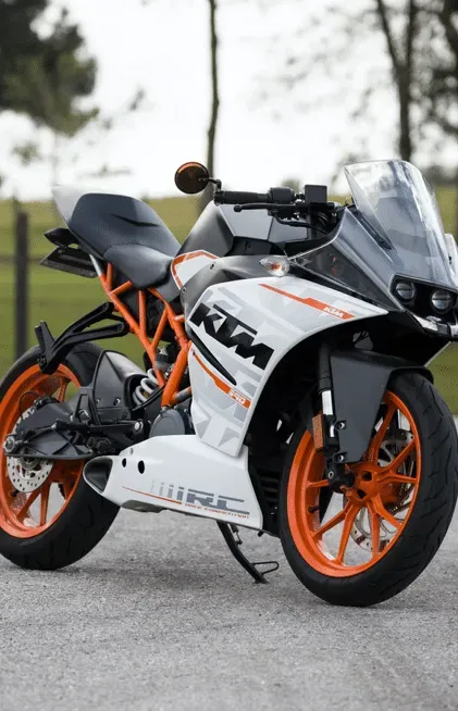 White and Orange KTM Rc Sportbike Parked on Asphalt — All Pro Locksmiths In Port Macquarie, NSW