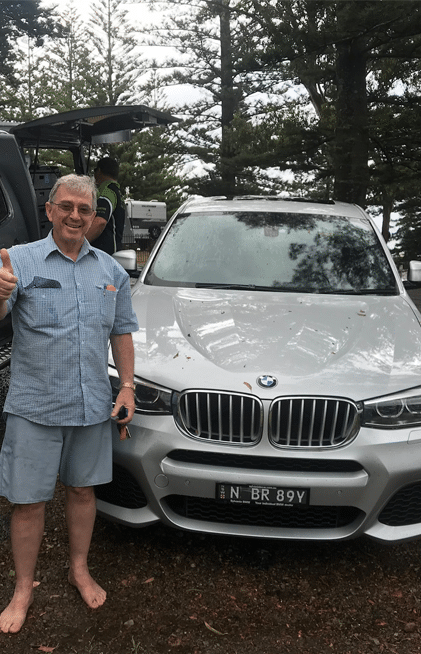 Man in Blue Shirt and Shorts Gives Thumbs-up — All Pro Locksmiths In Port Macquarie, NSW
