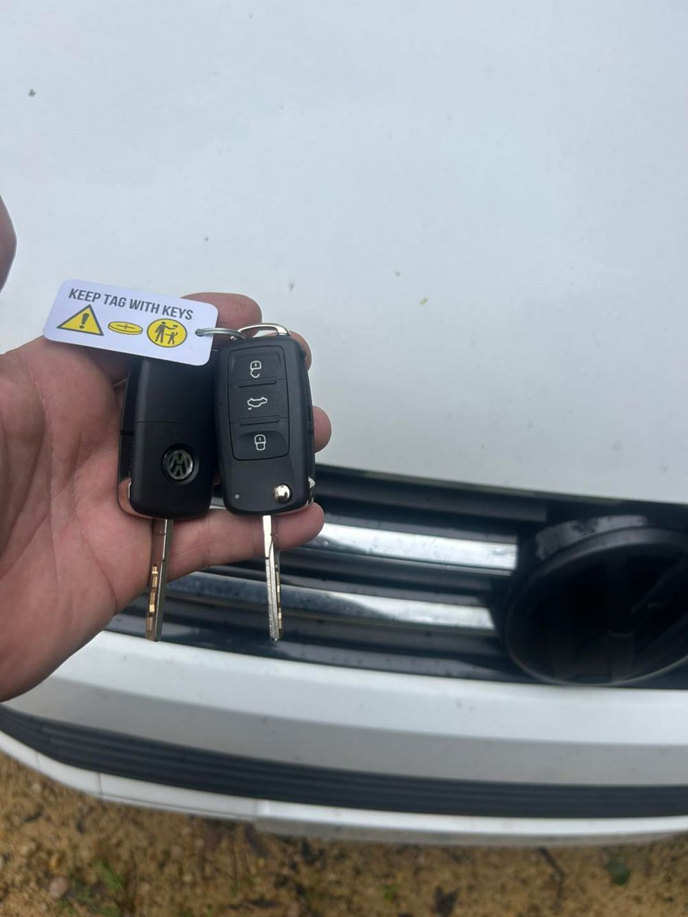 Hand Holding Two Car Keys — All Pro Locksmiths In Port Macquarie, NSW