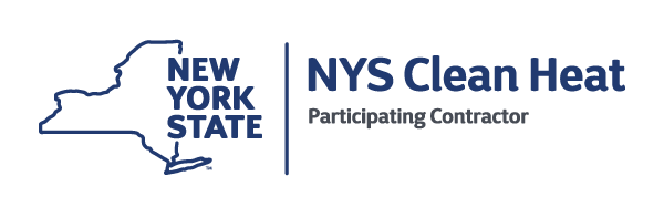 The new york state clean heat participating contractor logo