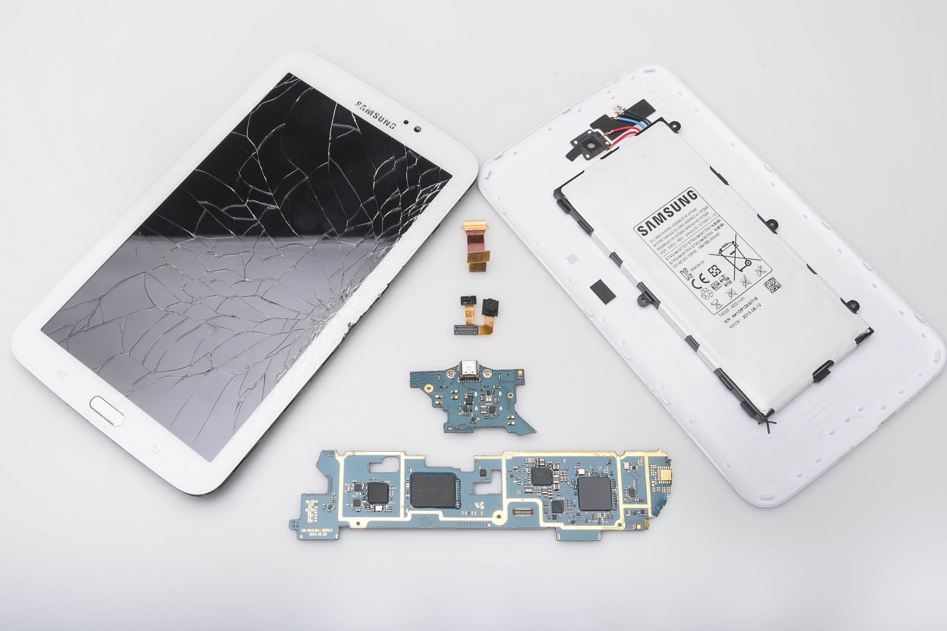 Broken tablet computer